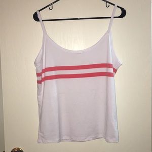 Striped White Tank